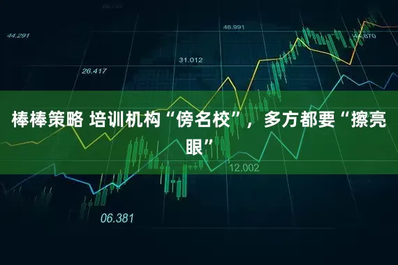棒棒策略 培训机构“傍名校”，多方都要“擦亮眼”